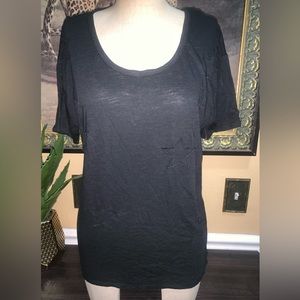 Nanette lepore black tshirt with stars